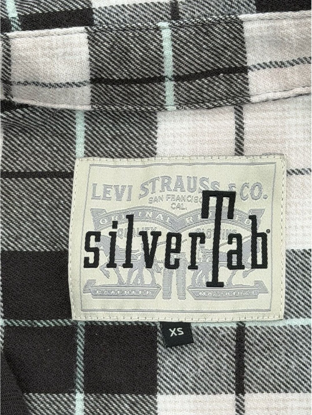Levi's SilverTab Plaid Flannel Button Down Shirt